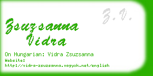 zsuzsanna vidra business card